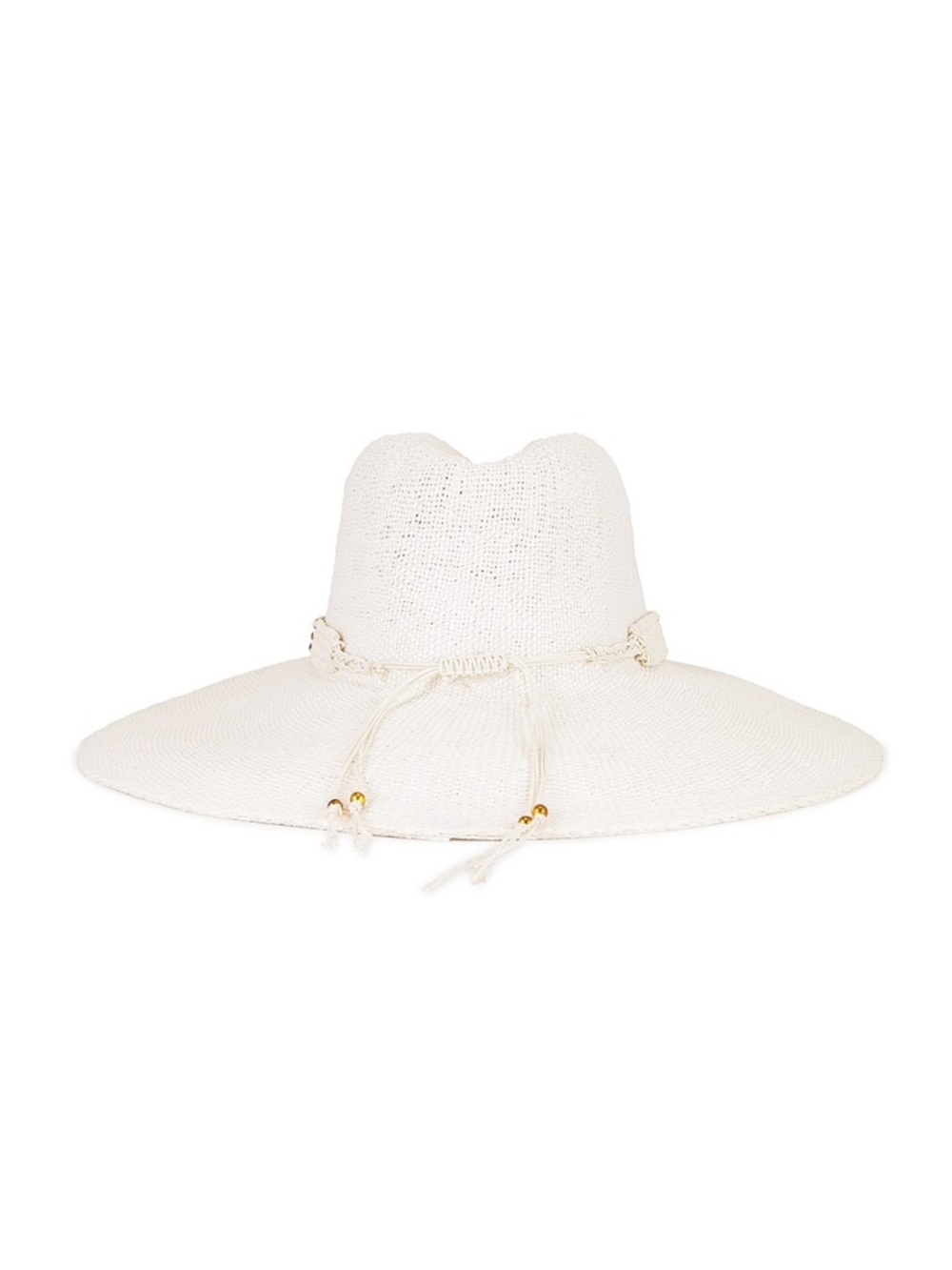 Wide Brim Sun Hat in White - Picture 3 of 7